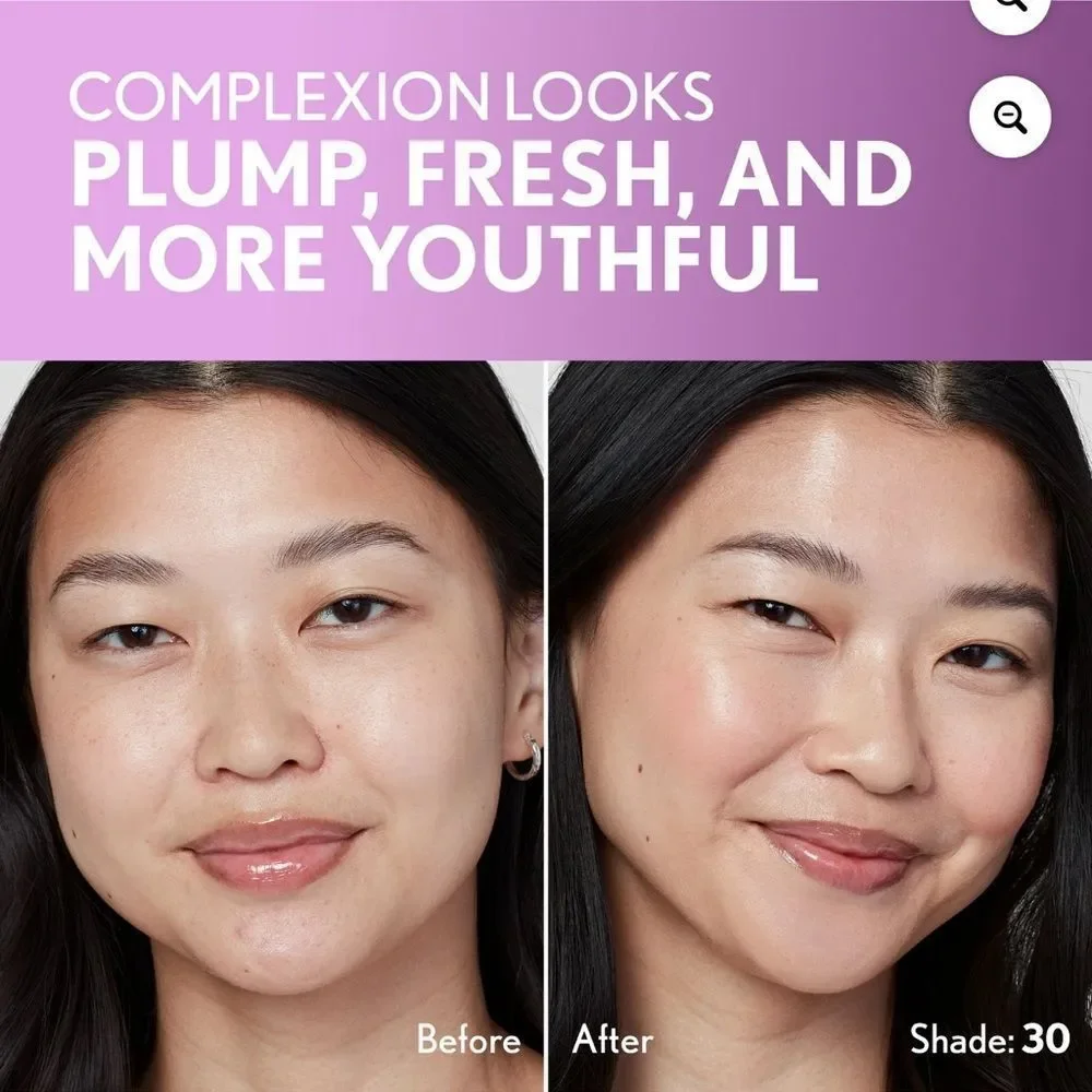🦋CoverGirl Simply Ageless Skin Perfector Essence. 30 Light Medium New FullSz